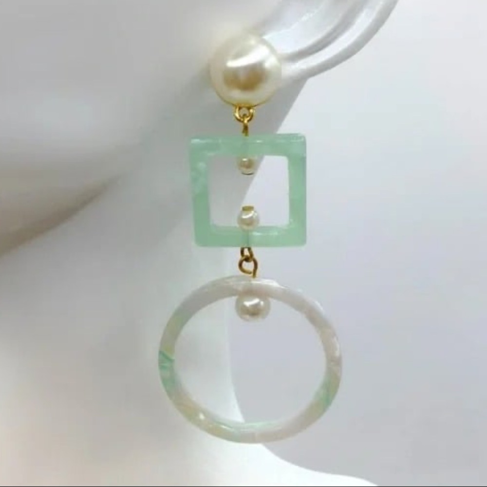 LELE sadoughi long  drop earrings
